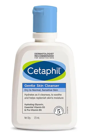 Cetaphil Gentle Skin Cleanser for Dry to Normal, Sensitive Skin 125ml